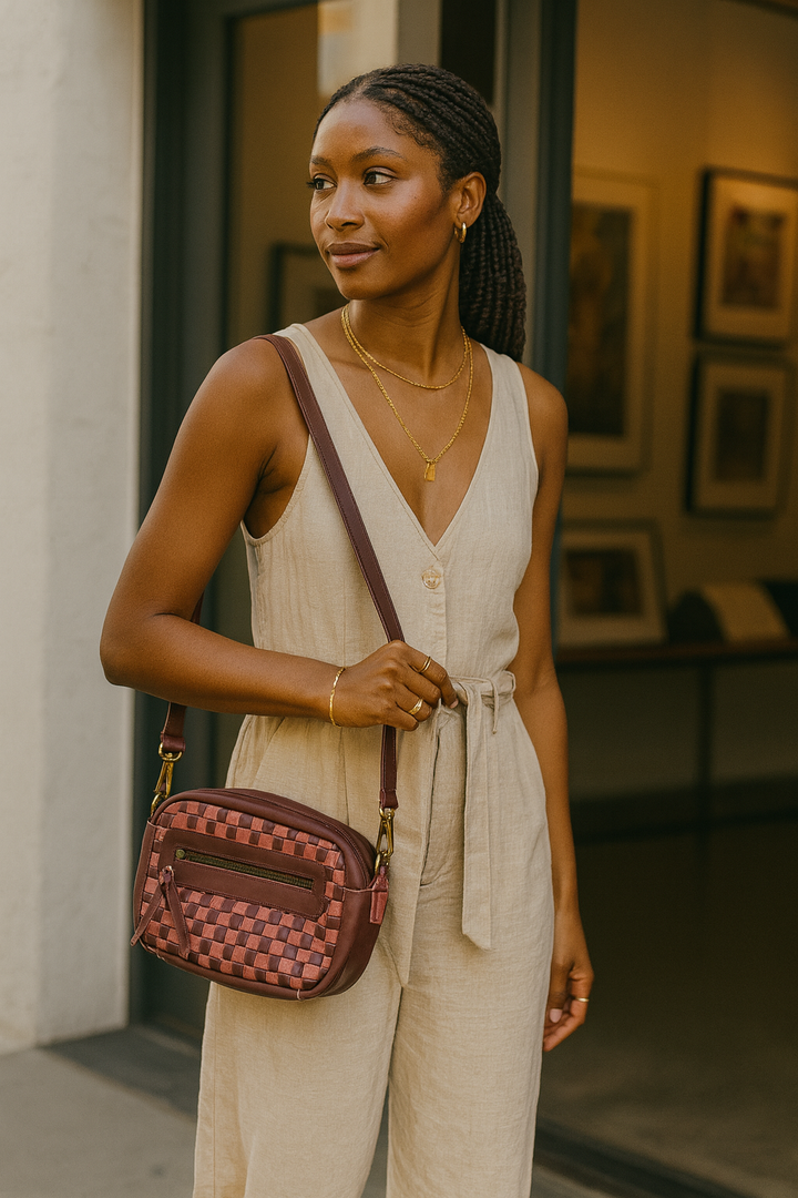 Gode Mini Camera Bag- Garnet Desert Rose