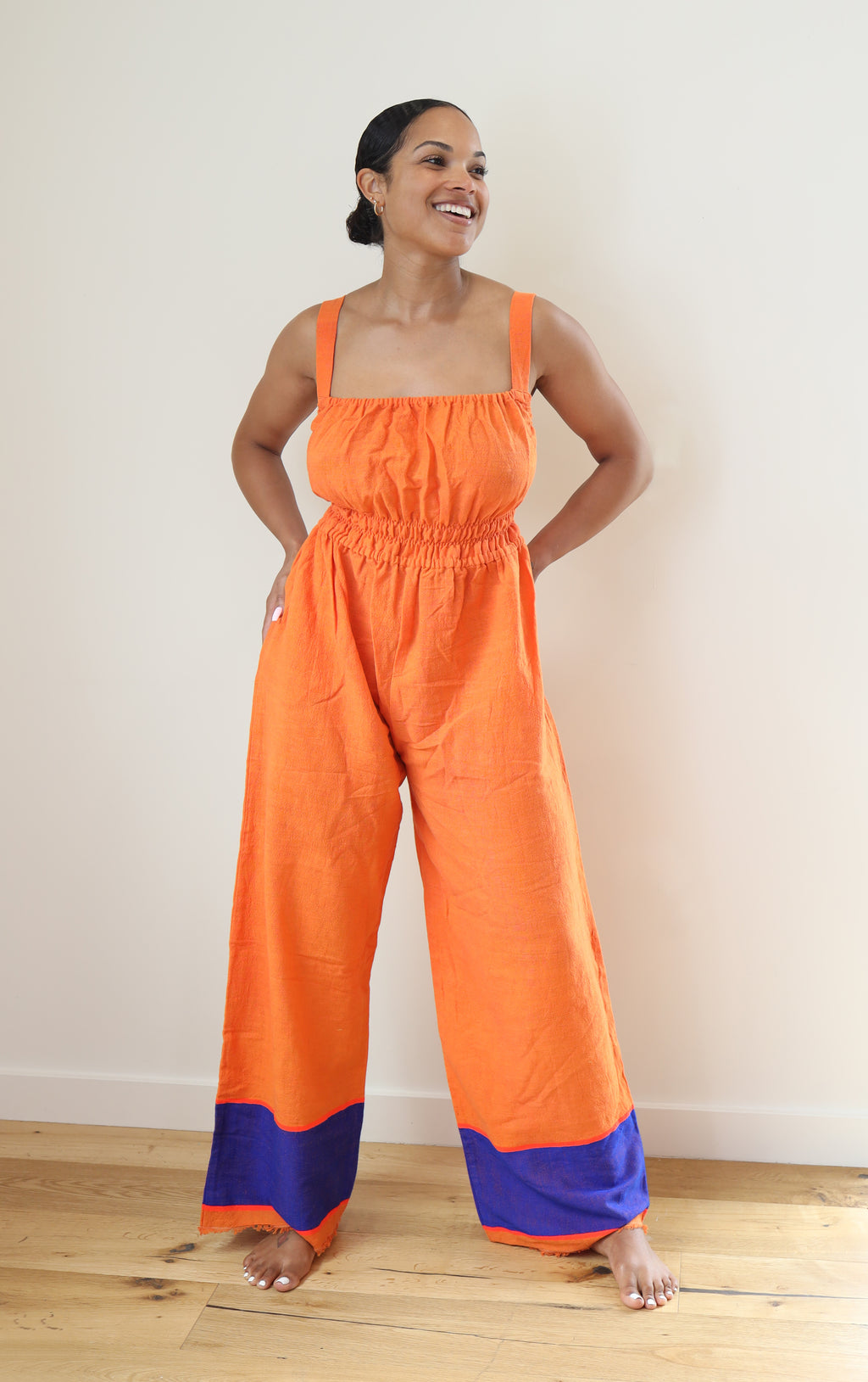 Jumpsuit ready to wear for all occasions; handmade, 100% cotton
