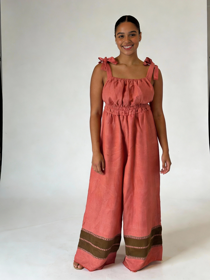 Sebie Jumpsuit- Earthen Rouge