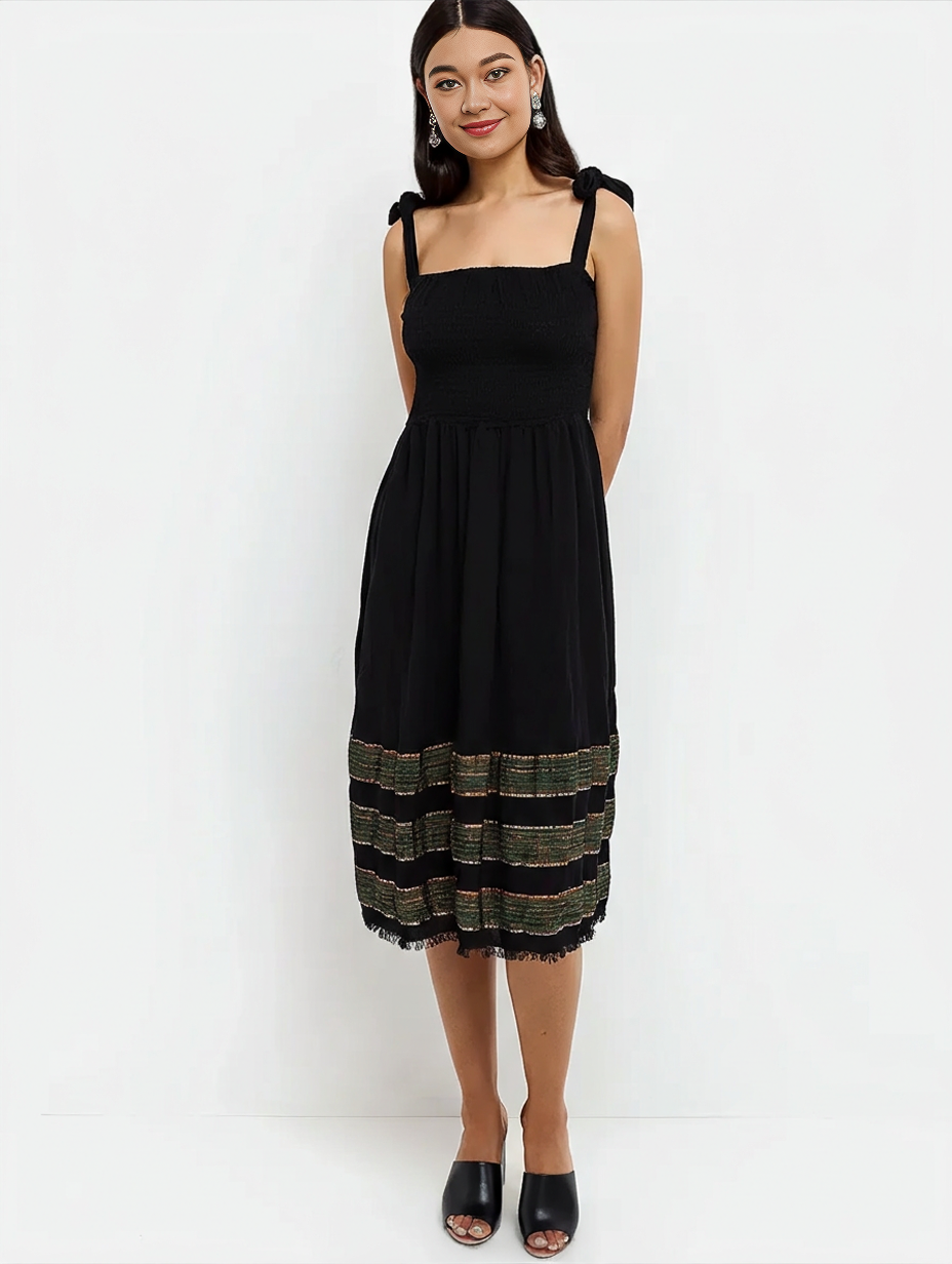 Gelila Dress- Obsidian Flow