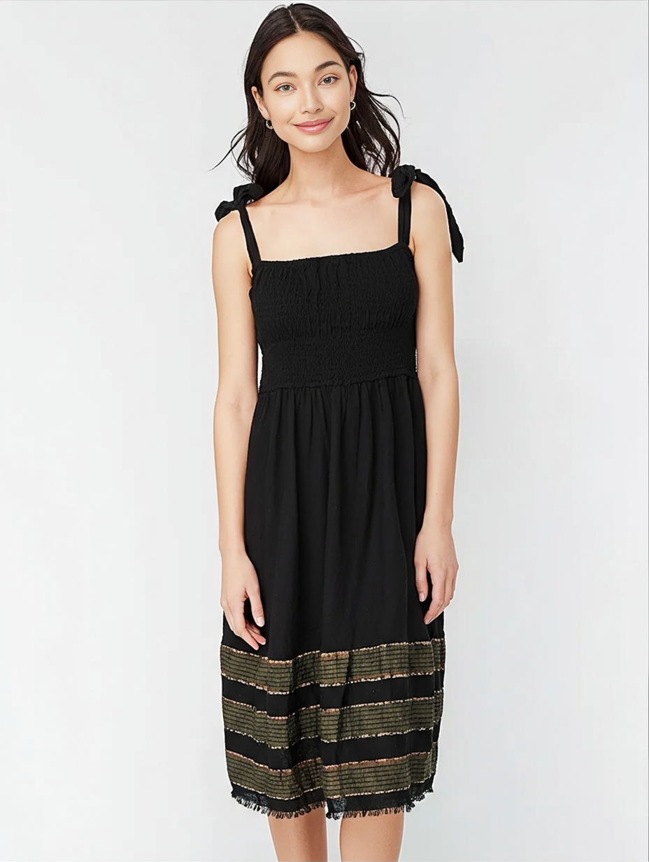 Gelila Dress- Obsidian Flow
