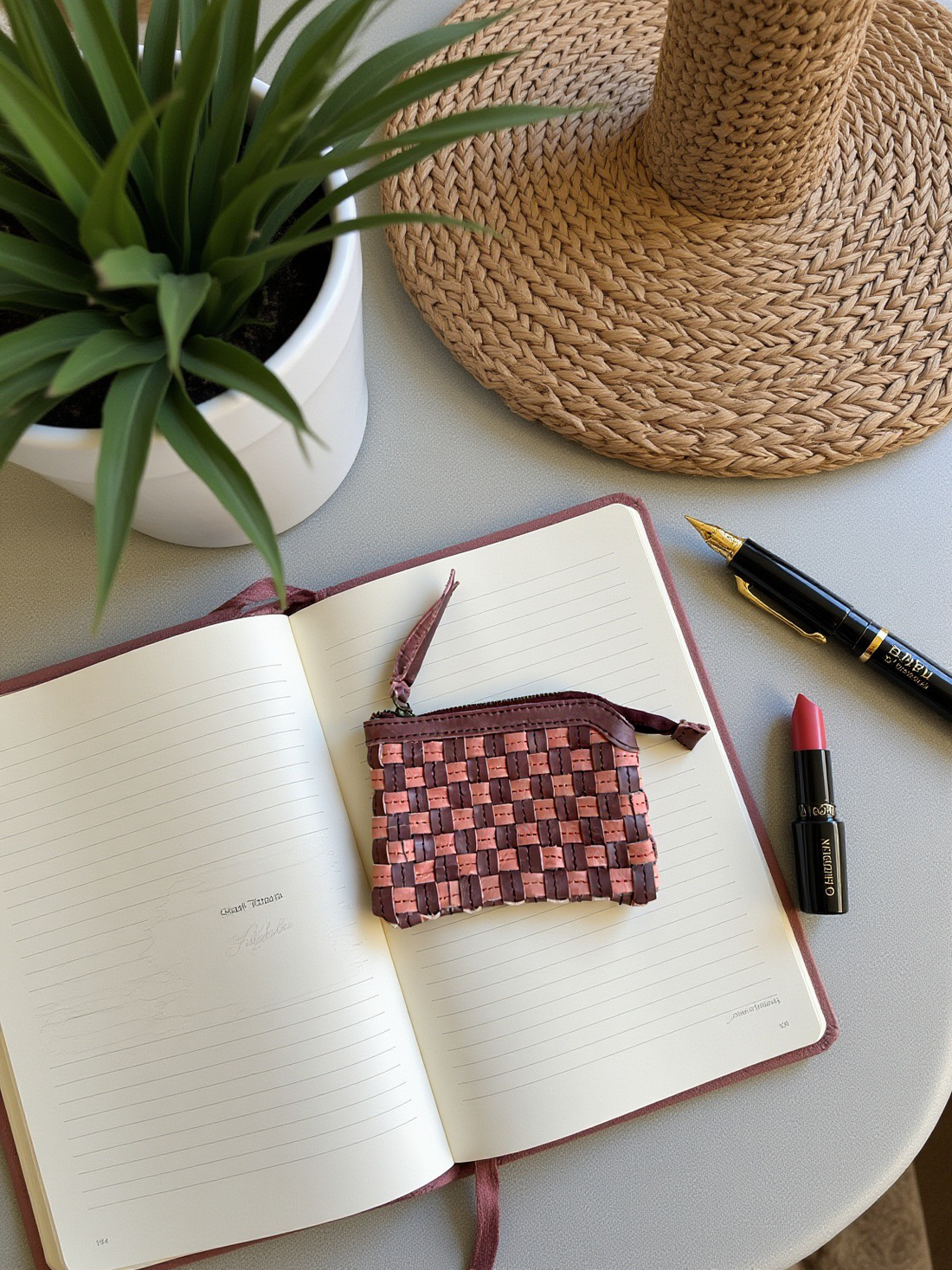 Shashemane Wallet -Garnet Desert Rose