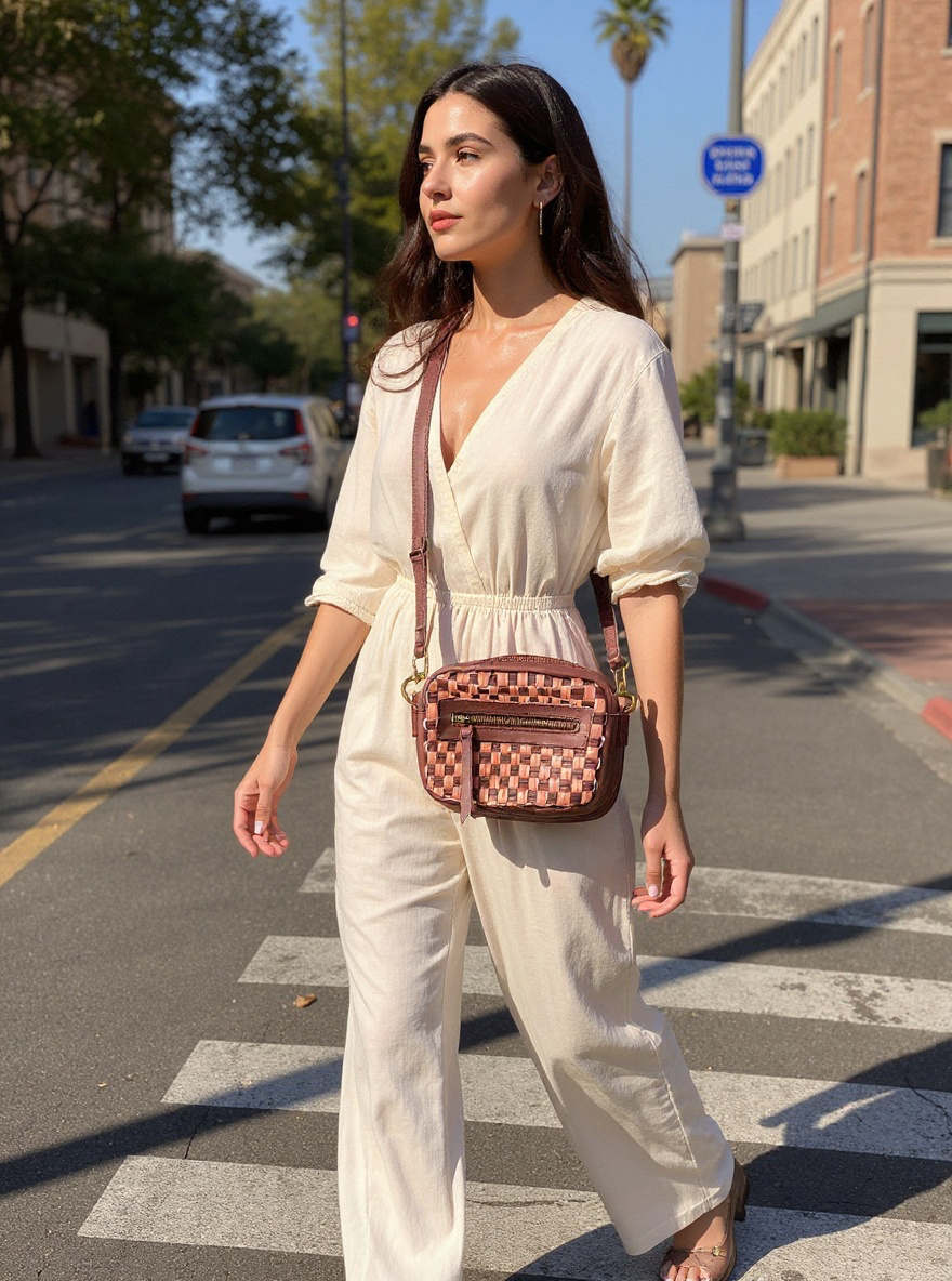 Gode Mini Camera Bag- Garnet Desert Rose