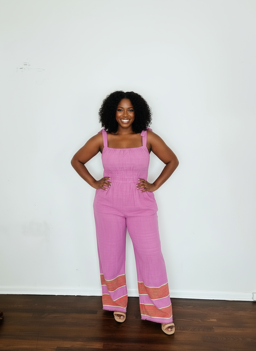 Sebie Jumpsuit - Electric Purple
