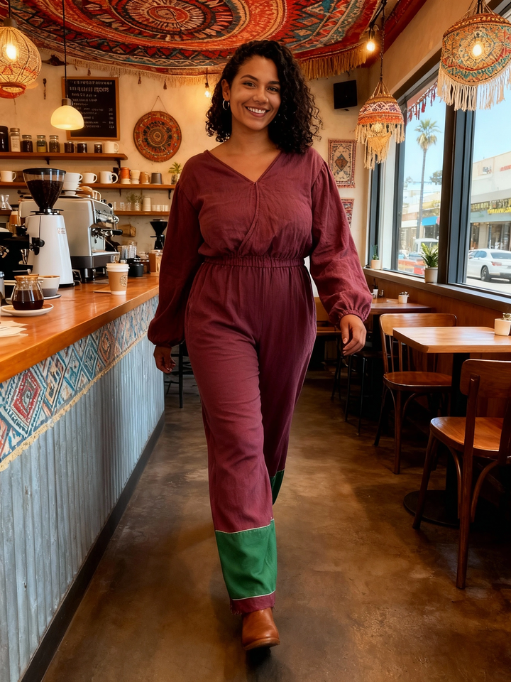 Mahlet Jumpsuit- Berry Kiss