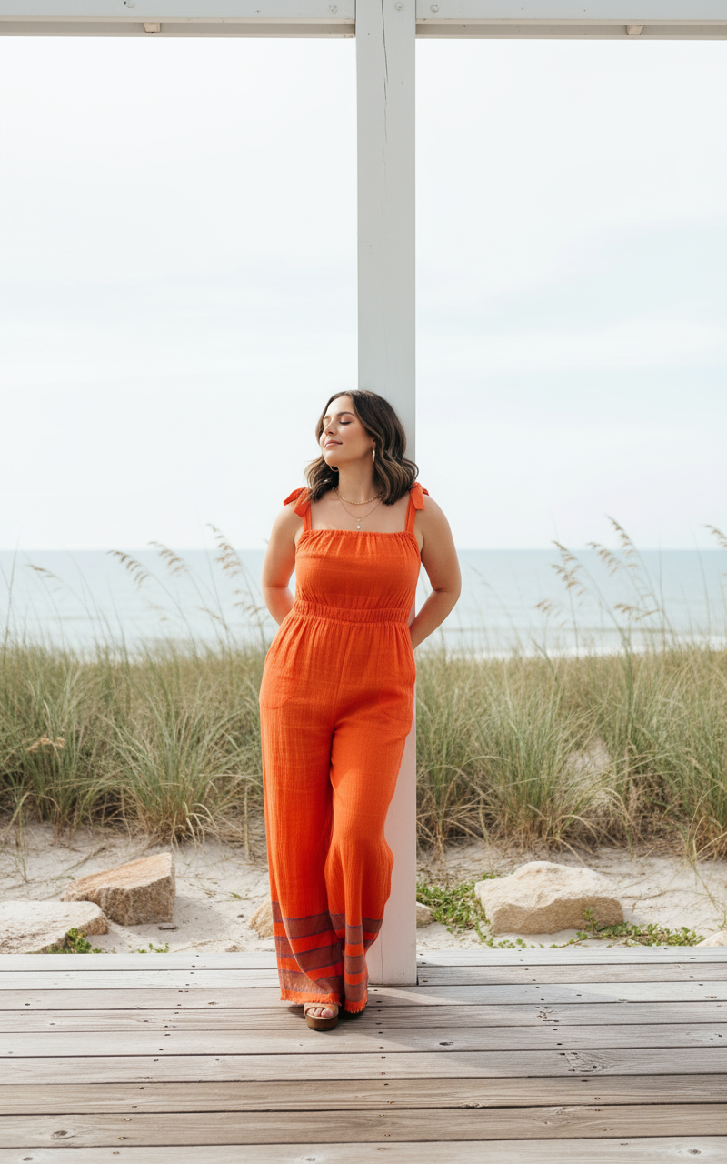 Sebie Jumpsuit - Saffron Flame