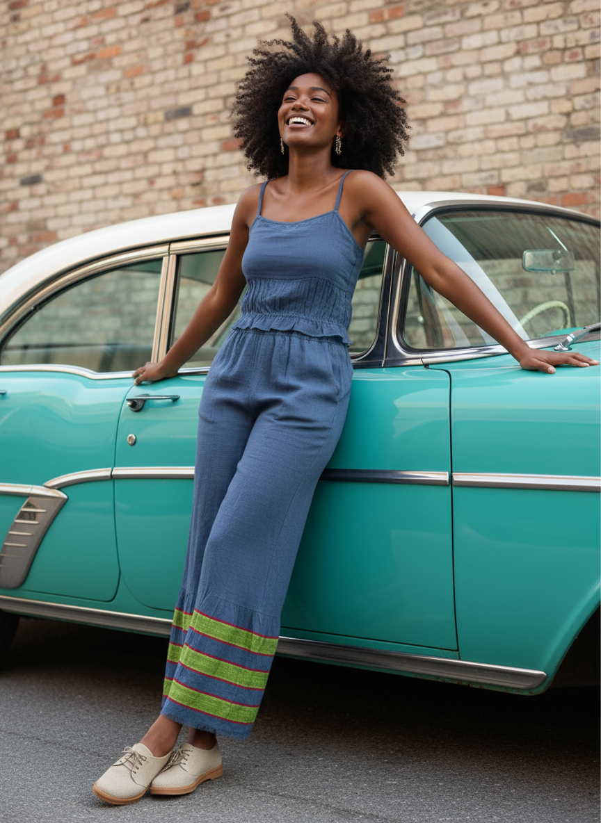 Melat Pants - Slate Drift