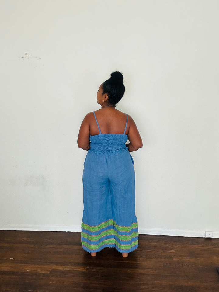 Melat Pants - Ocean Stone