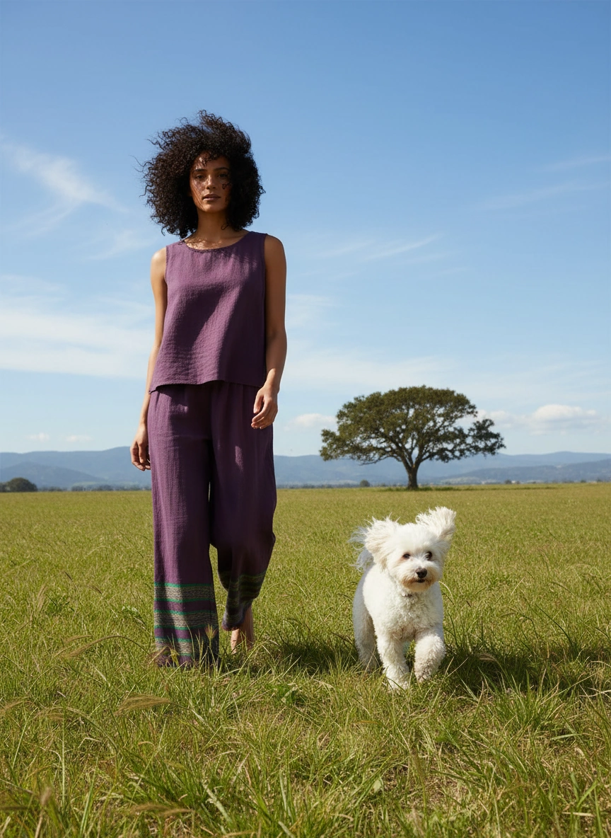 Rahel Pants - Indigo Plum