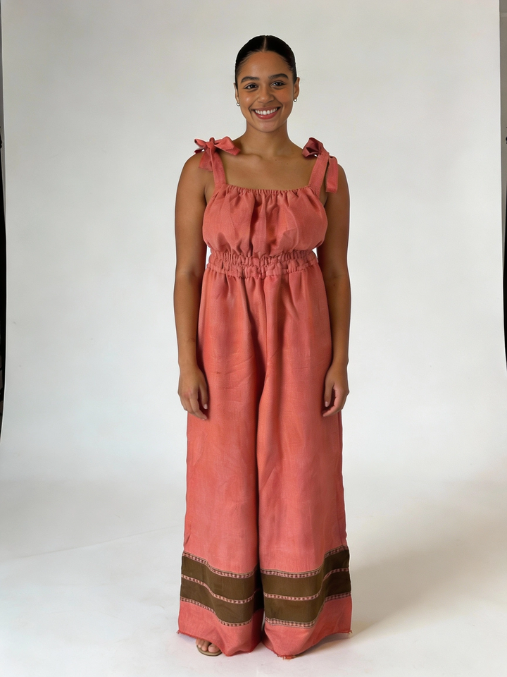 Sebie Jumpsuit- Earthen Rouge