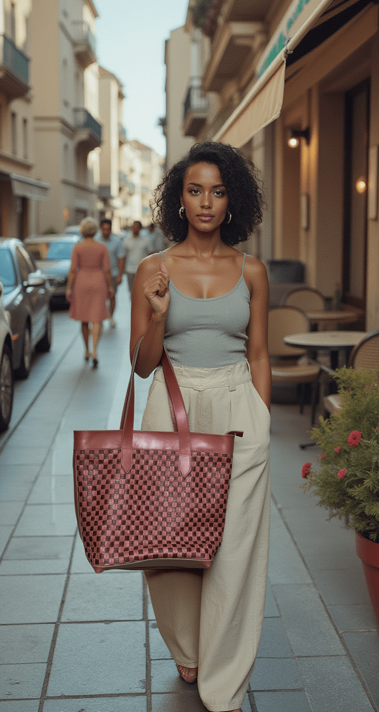 ShopYego Bags Cherry Red & Rose Kosso Bag