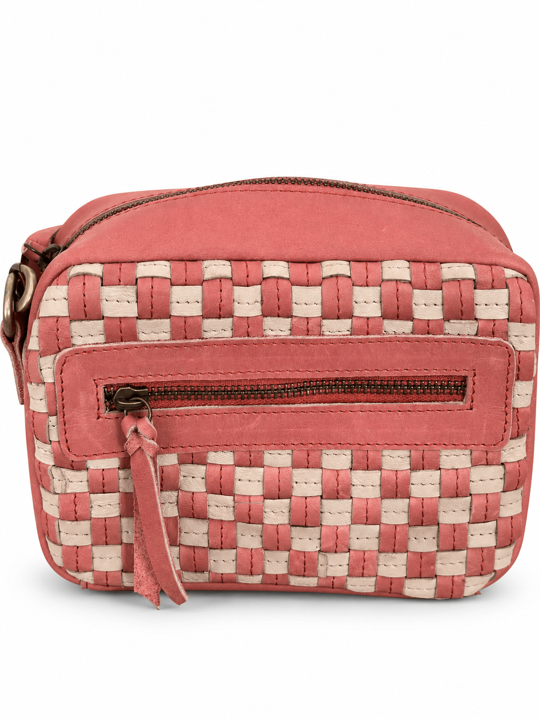 ShopYego Bags Desert Rose Gode Handwoven Leather Mini Crossbody Camera Bag