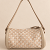 ShopYego Bags Dune Blanc Konso Handcrafted Leather Barrel Bag