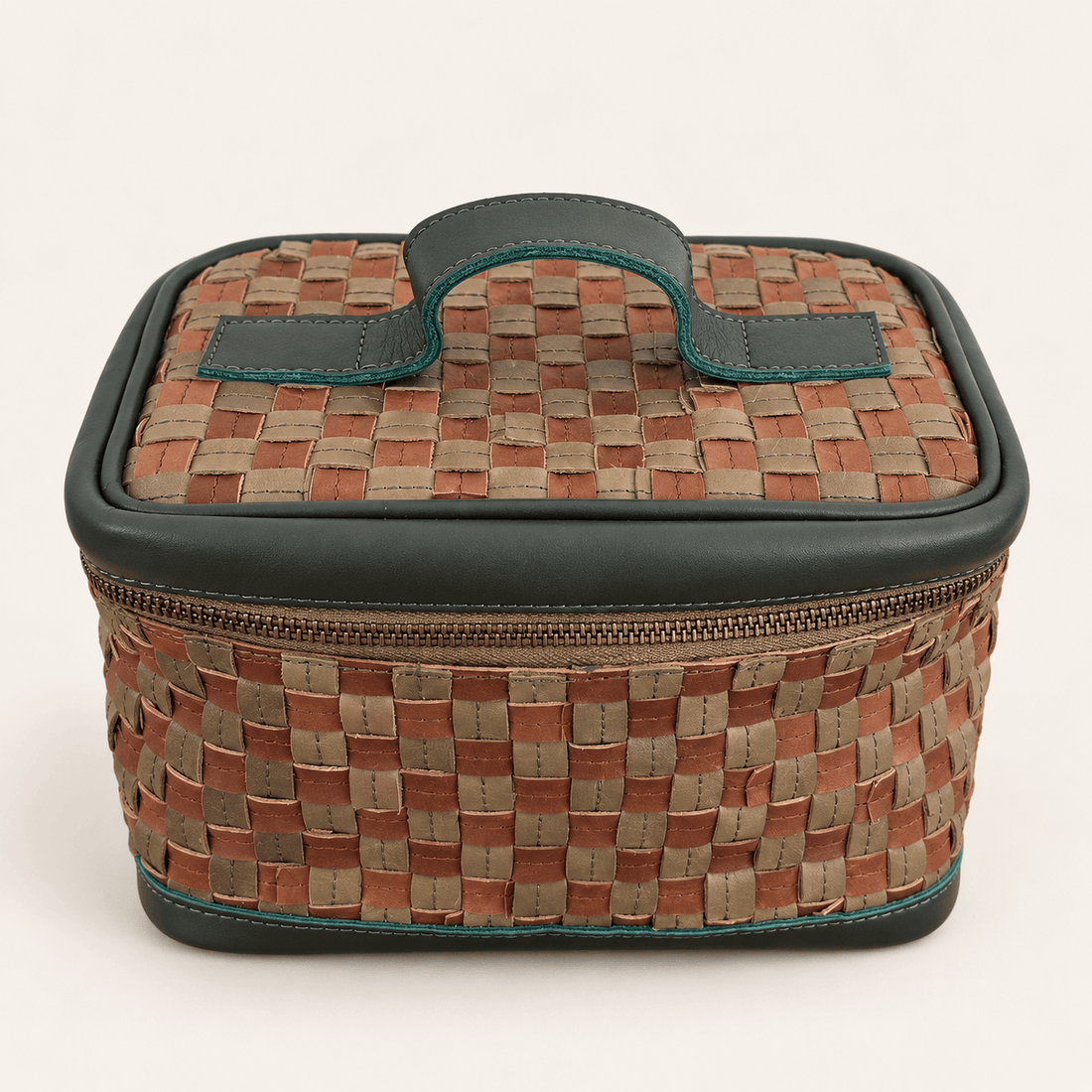 ShopYego Bags Kobo Handwoven Leather Makeup Bag & Travel Case