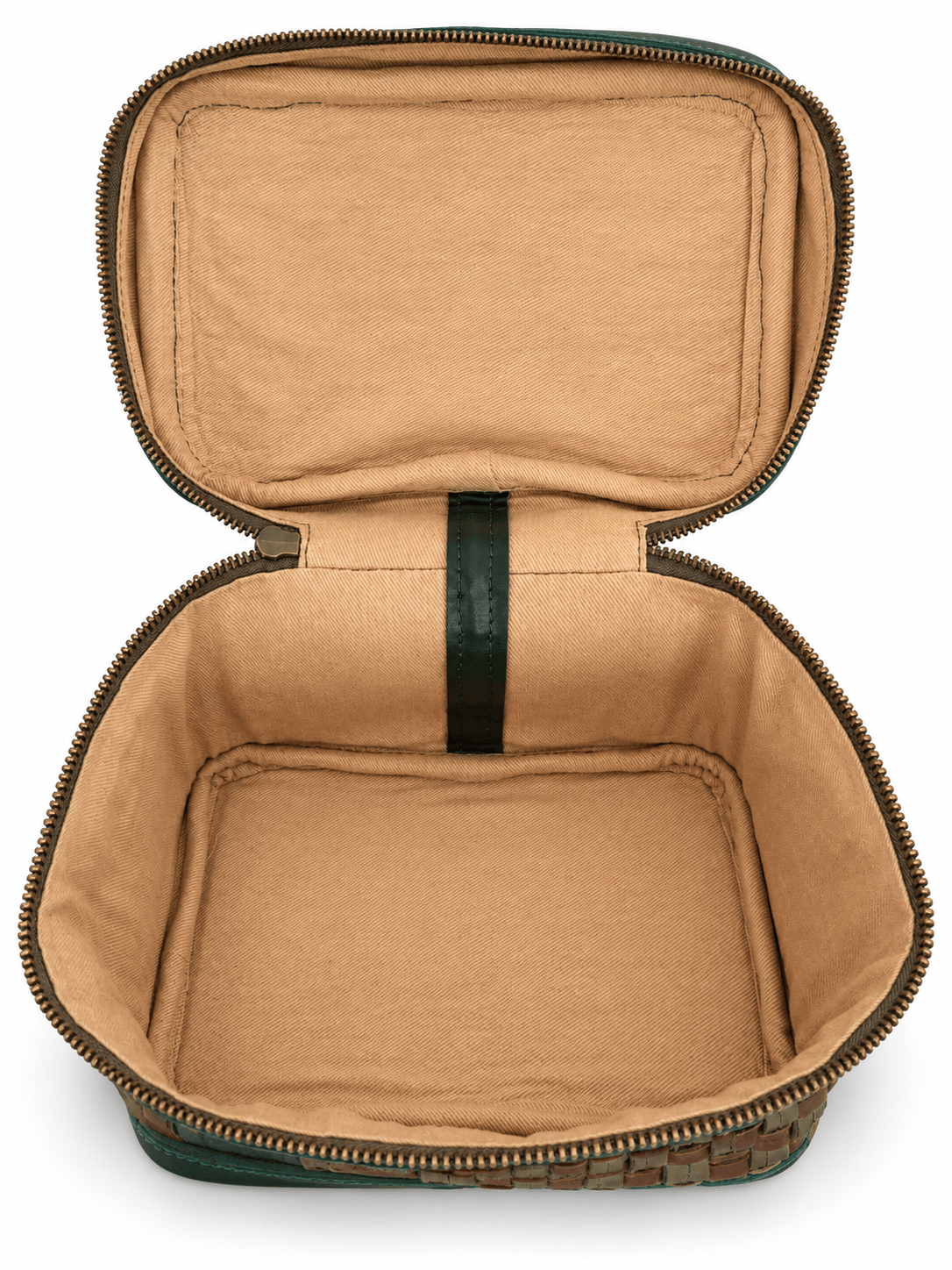 ShopYego Bags Kobo Handwoven Leather Makeup Bag & Travel Case