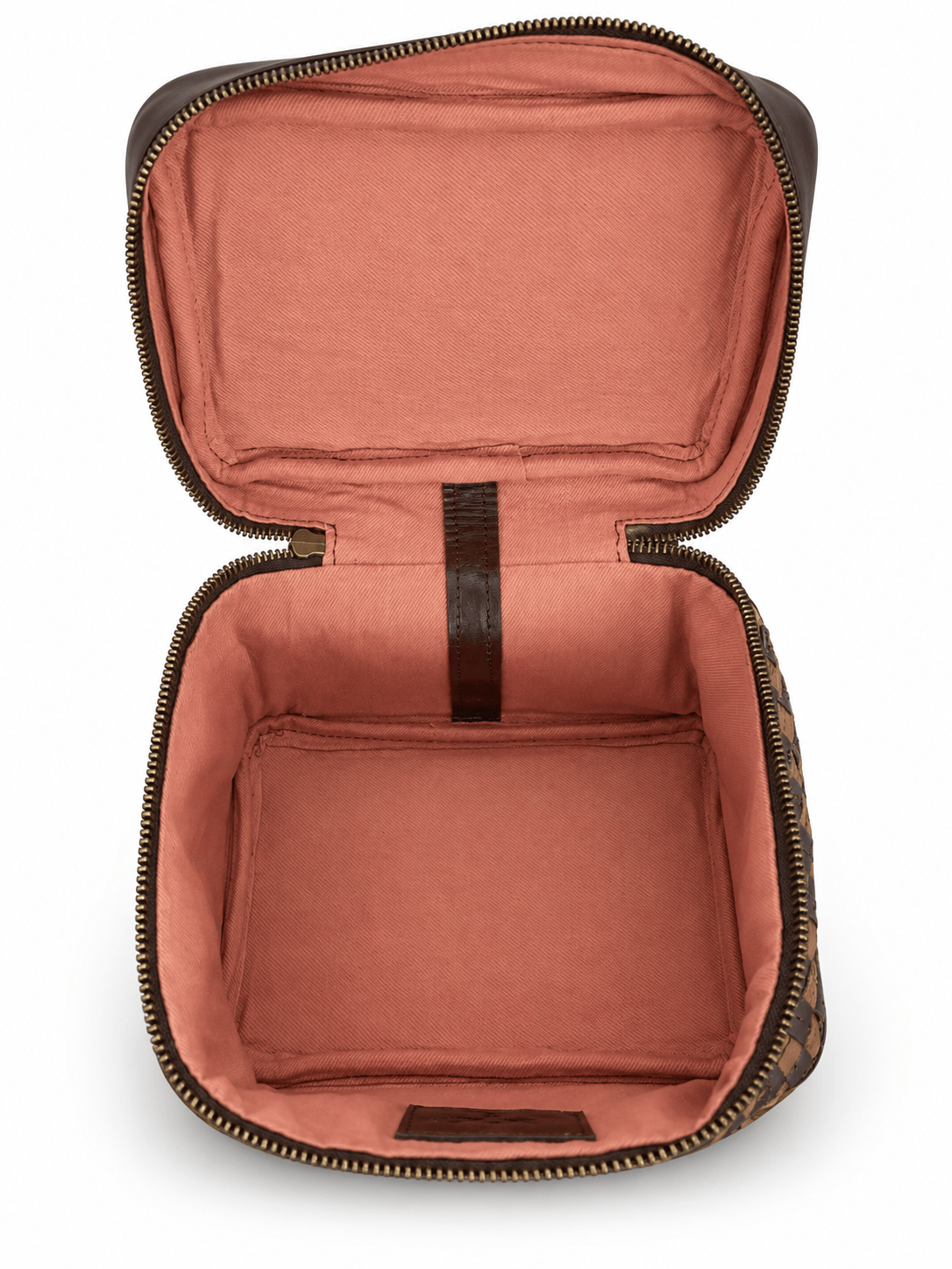 ShopYego Bags Kobo Handwoven Leather Makeup Bag & Travel Case
