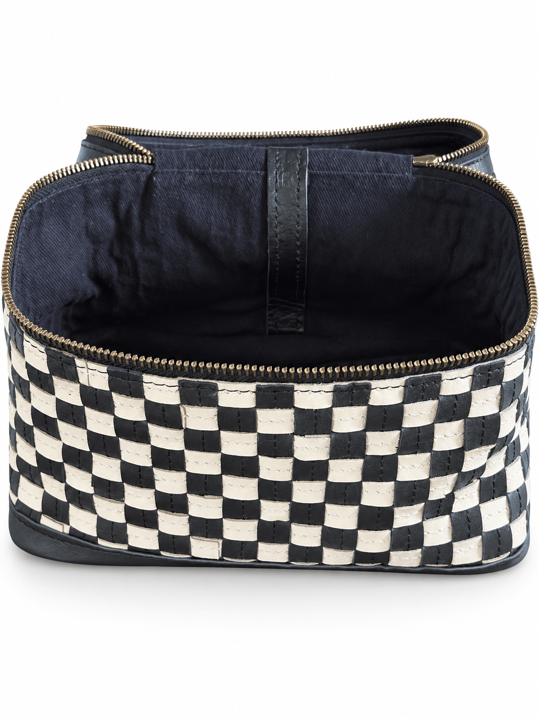 ShopYego Bags Kobo Handwoven Leather Makeup Bag & Travel Case