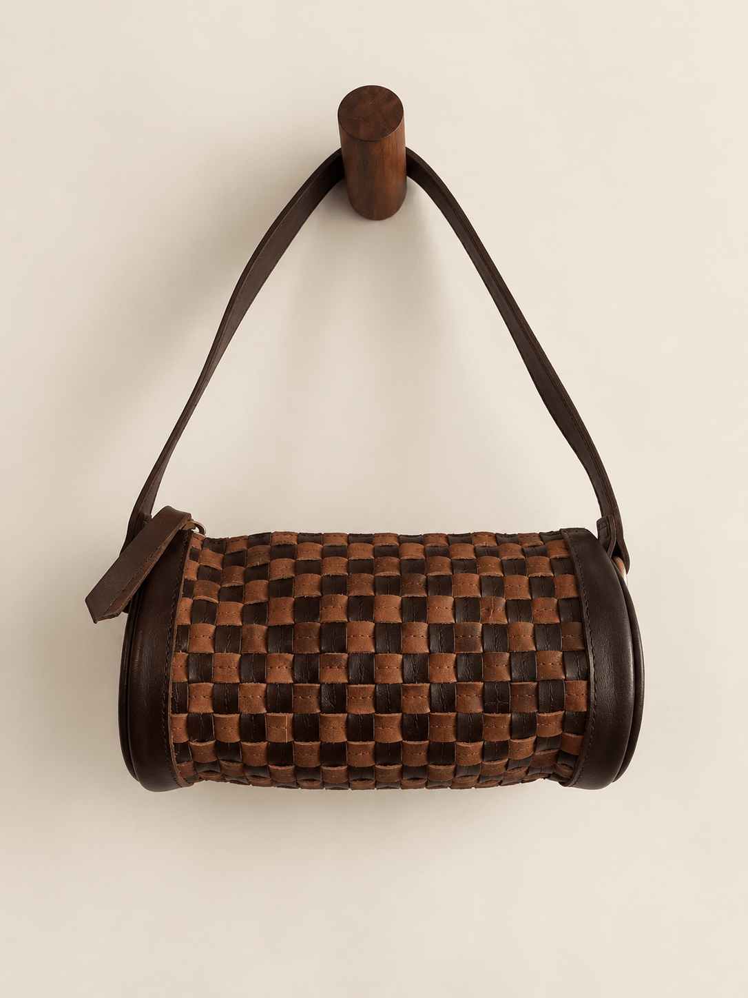 ShopYego Bags Konso Handcrafted Leather Barrel Bag