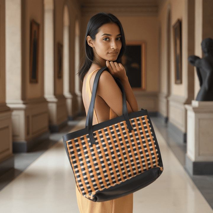 ShopYego Bags Onyx & Sand & Tan Kosso Bag