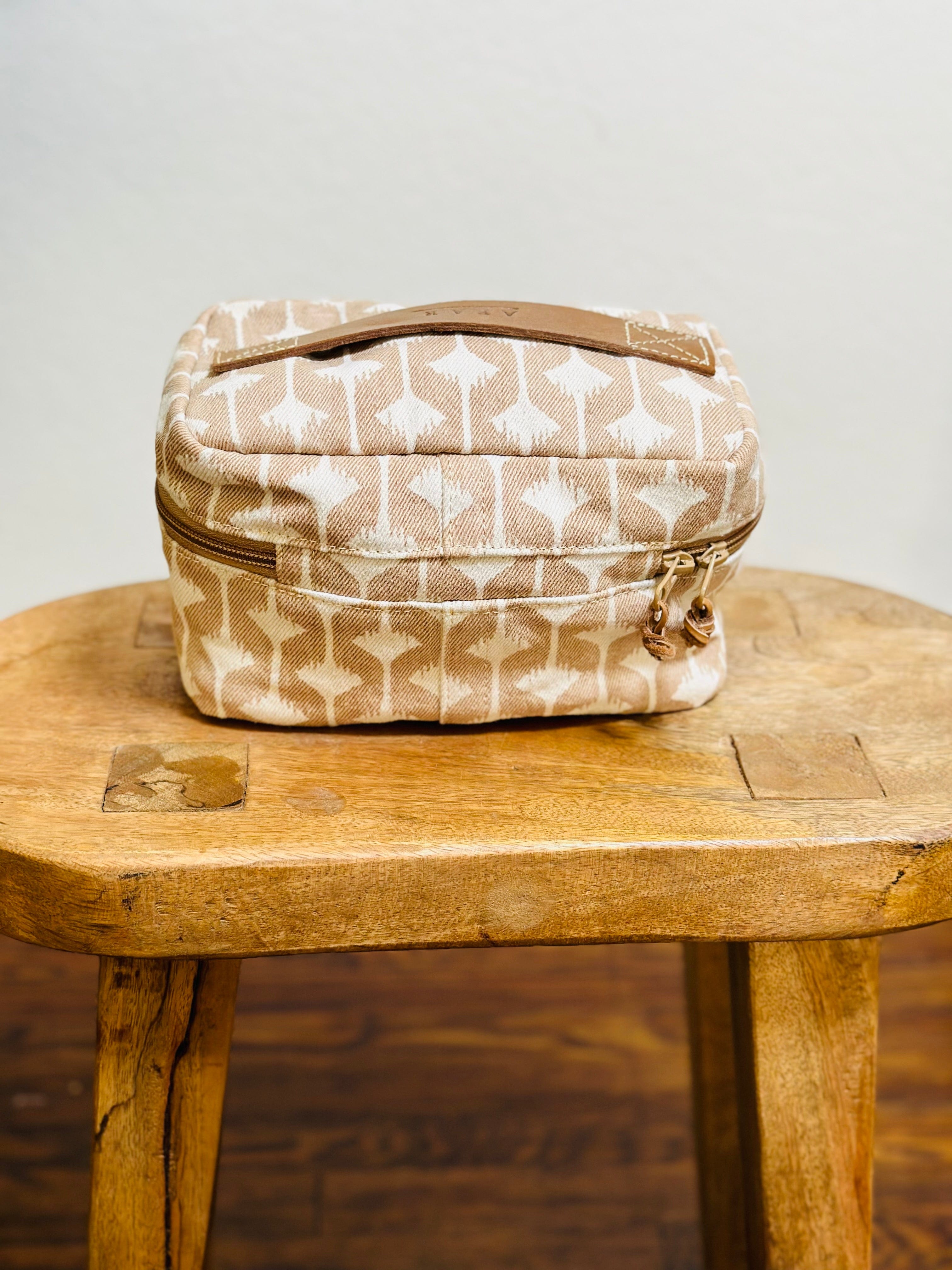 ShopYego Bags Tan Curves Alamata Makeup Bag