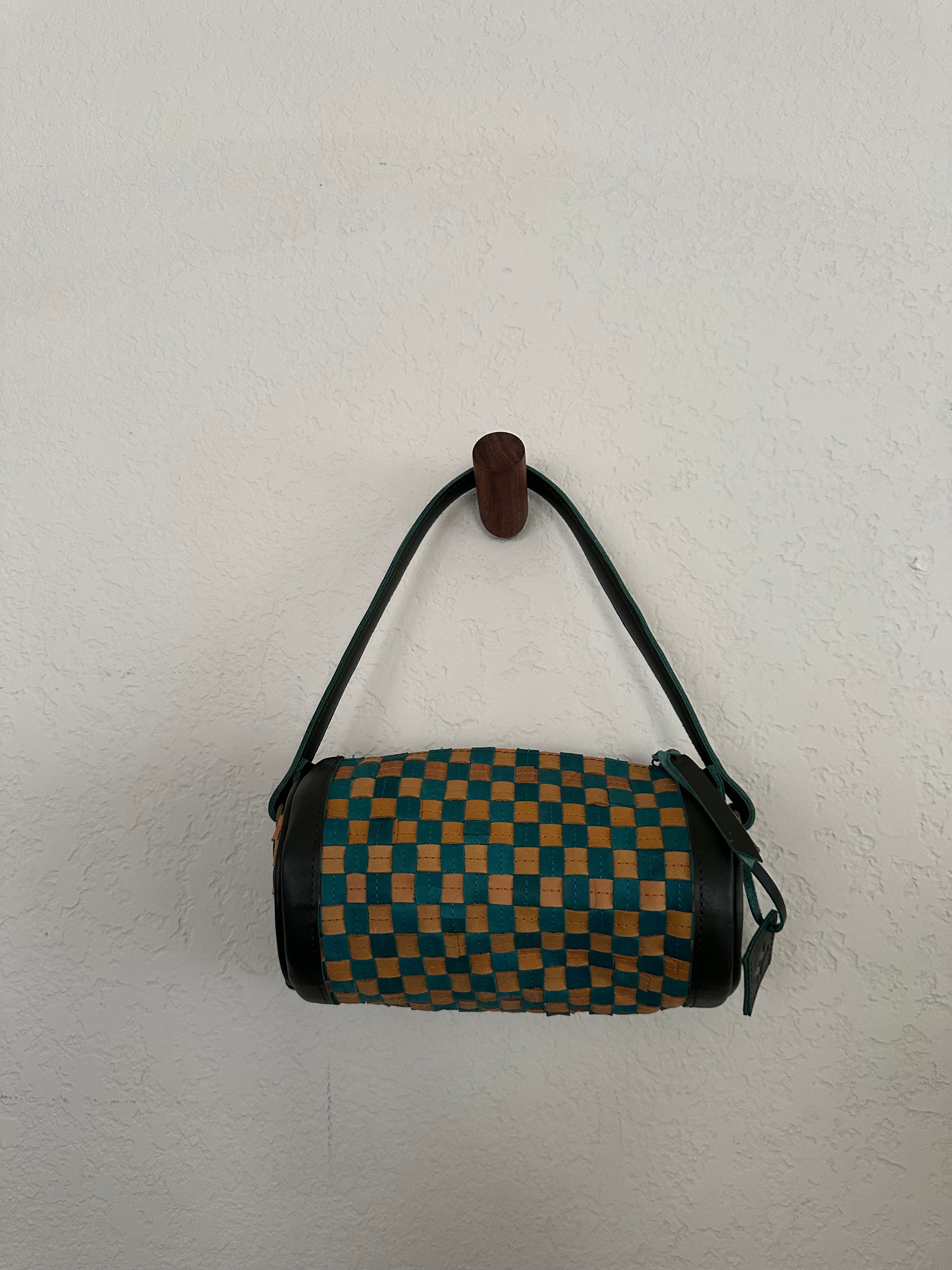 ShopYego Bags Teal & Dune Konso Barrel Bag- Teal & Dune
