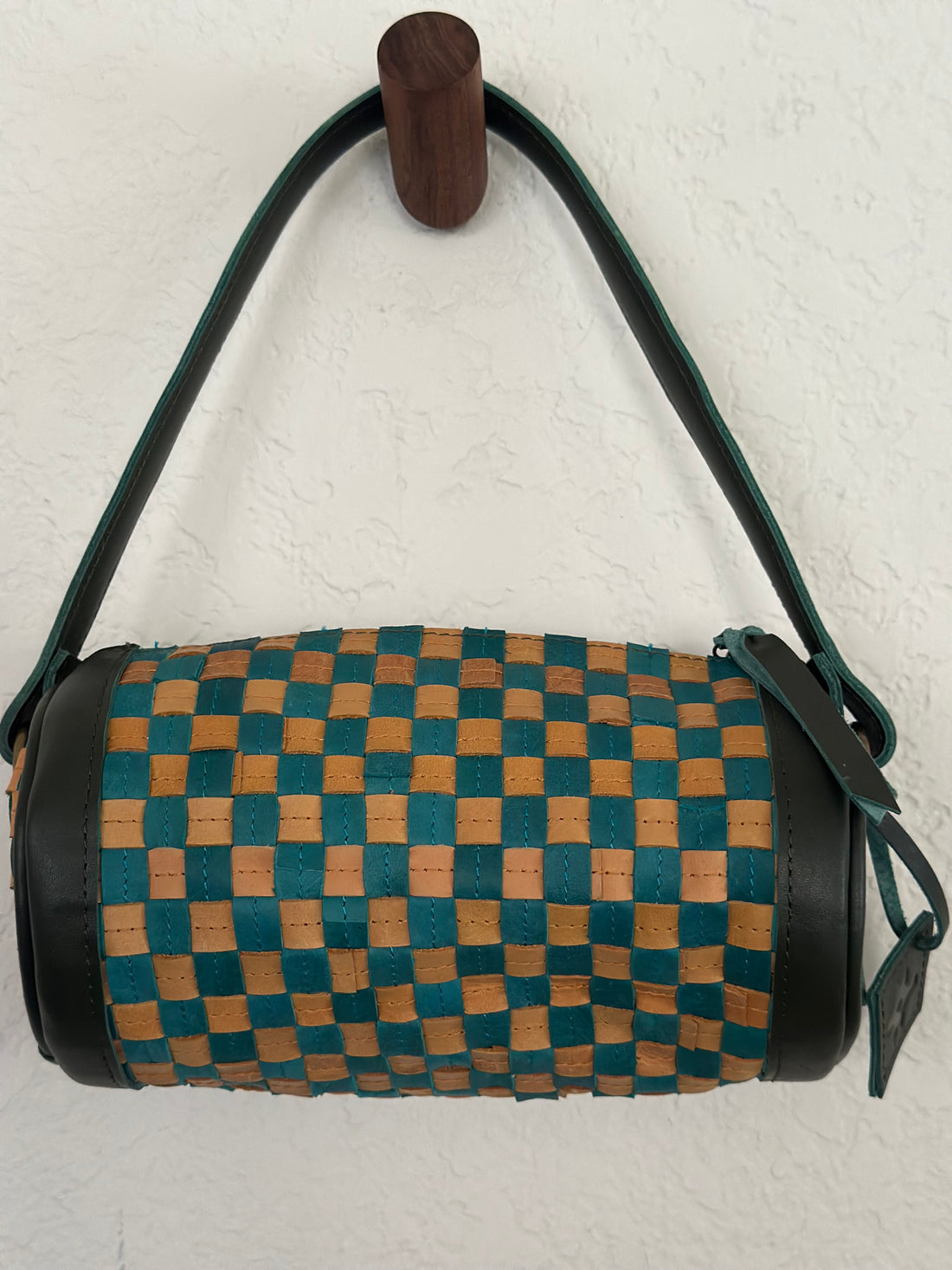 ShopYego Bags Teal & Dune Konso Barrel Bag- Teal & Dune