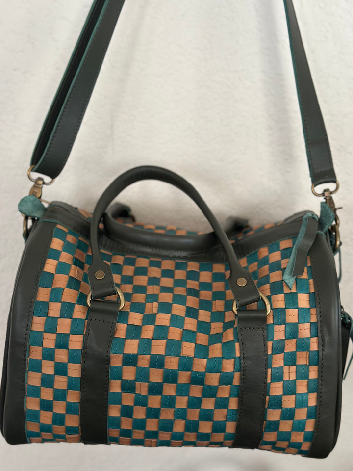 ShopYego Bags Teal & Dune Lalibela Handbag - Teal & Stone