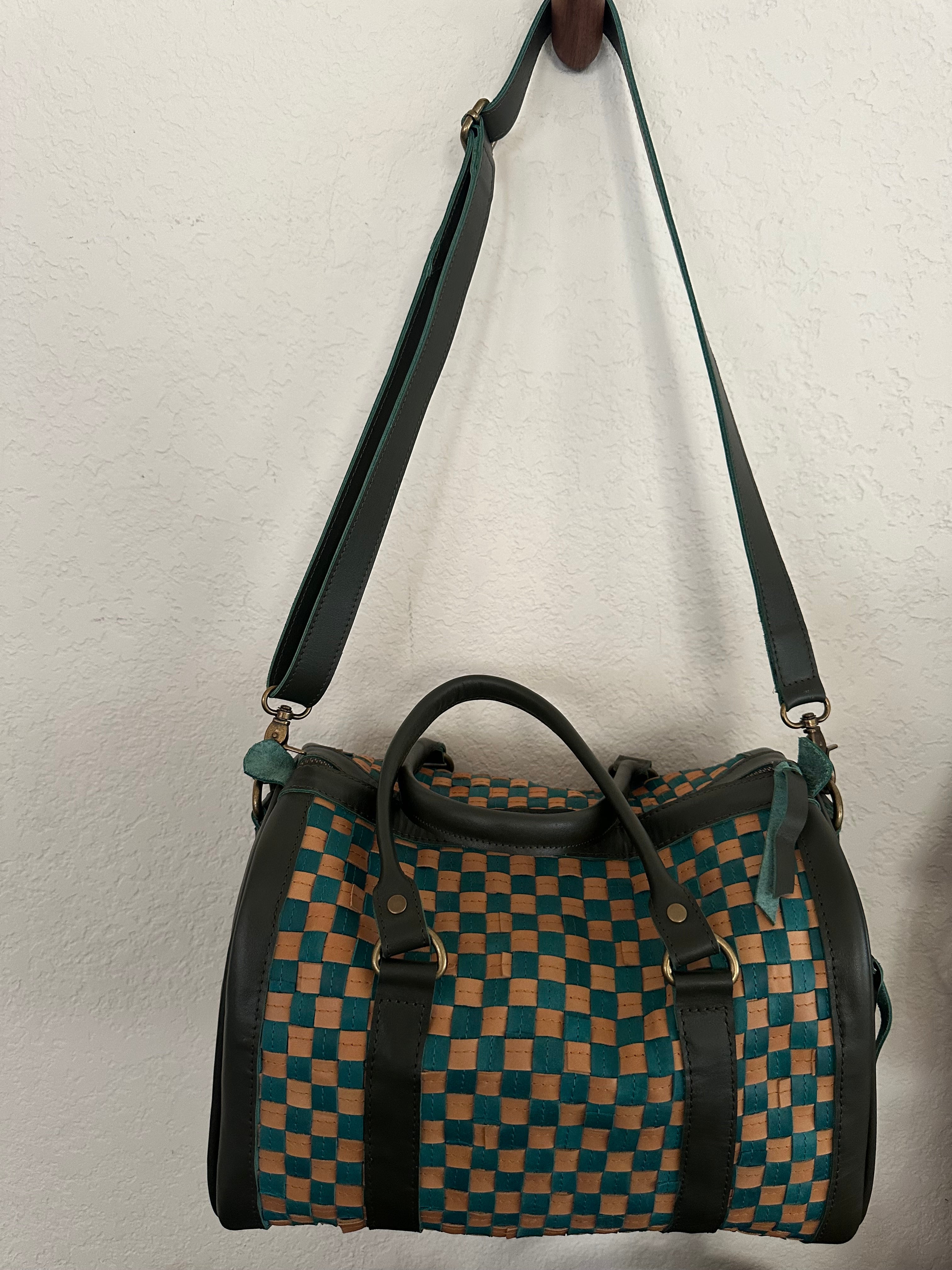 ShopYego Bags Teal & Dune Lalibela Handbag - Teal & Stone