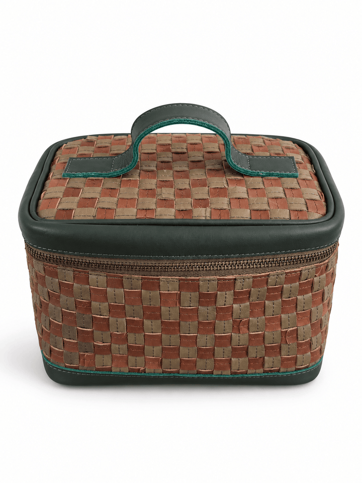 ShopYego Bags Terra Verde Kobo Handwoven Leather Makeup Bag & Travel Case