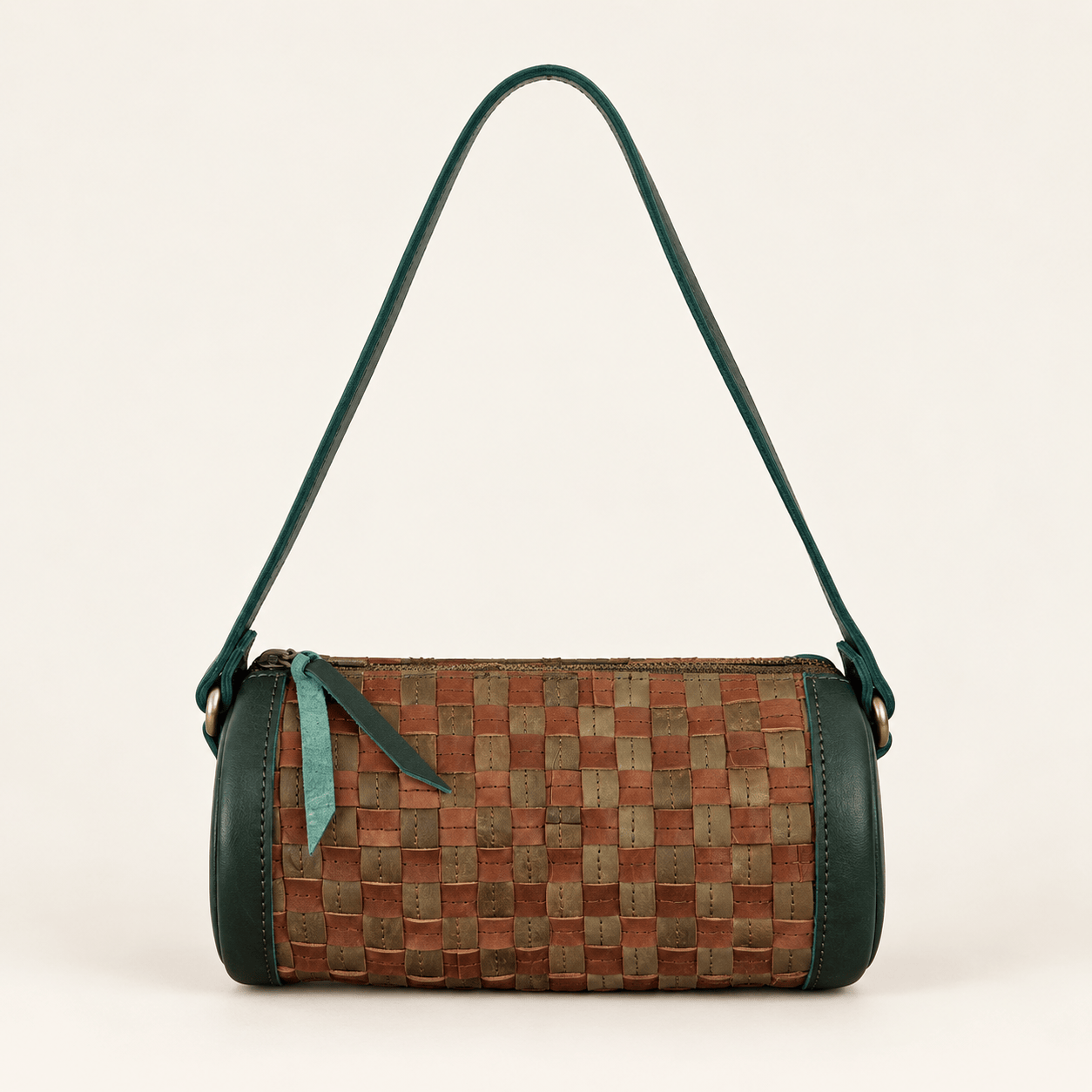 ShopYego Bags Terra Verde Konso Handcrafted Leather Barrel Bag