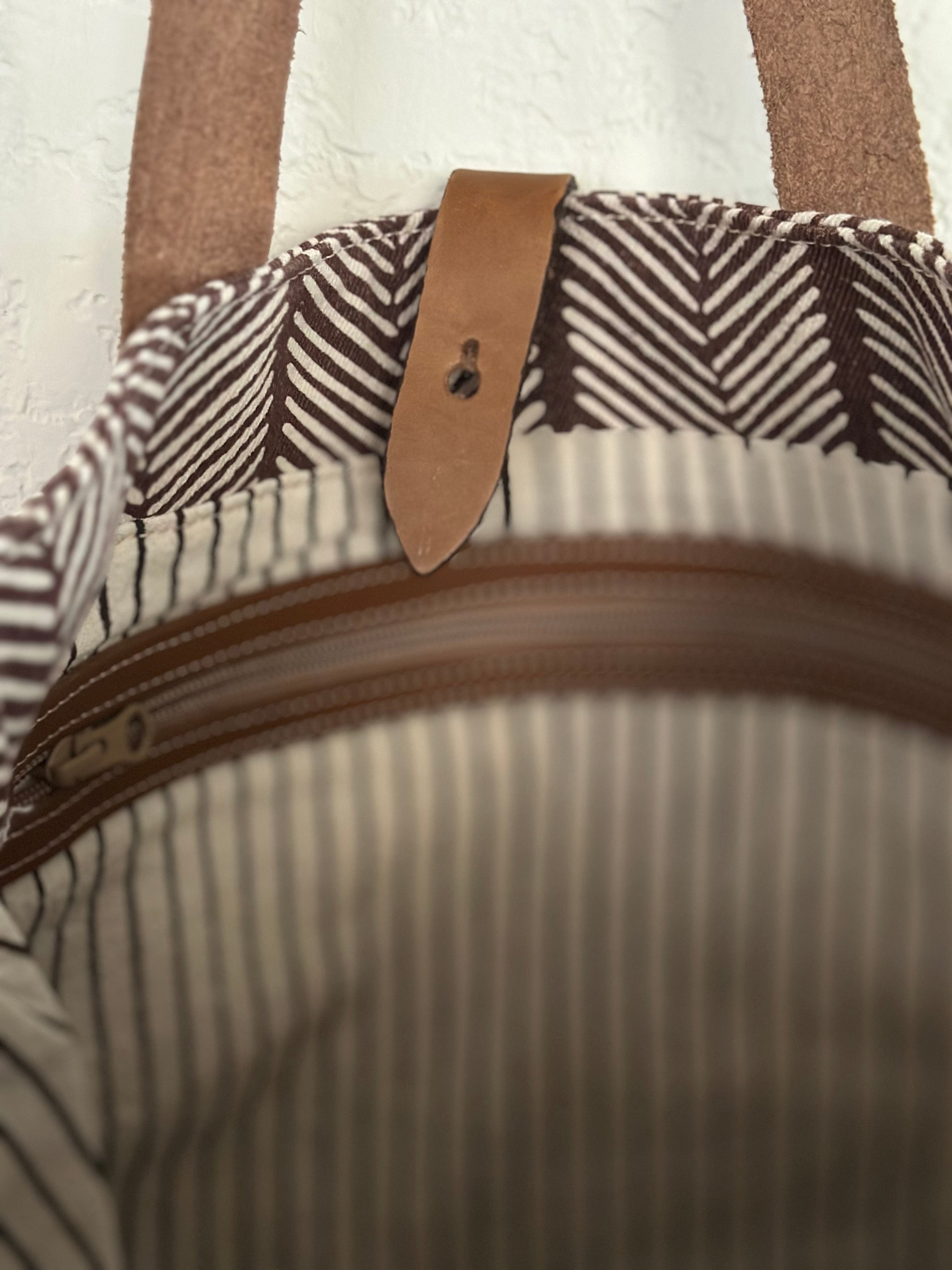 ShopYego Bags Zig Zag Print Kebena Bag