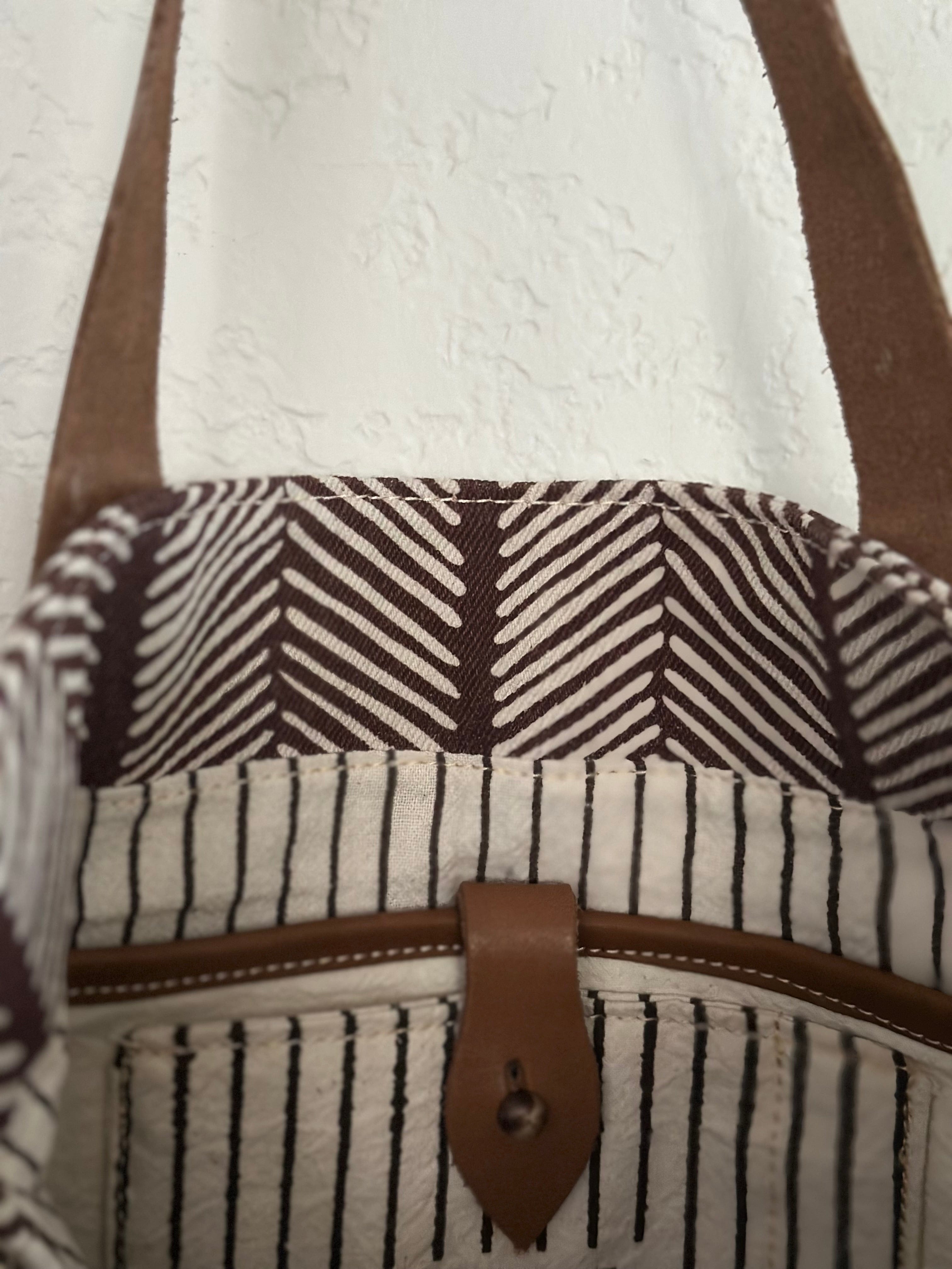ShopYego Bags Zig Zag Print Kebena Bag