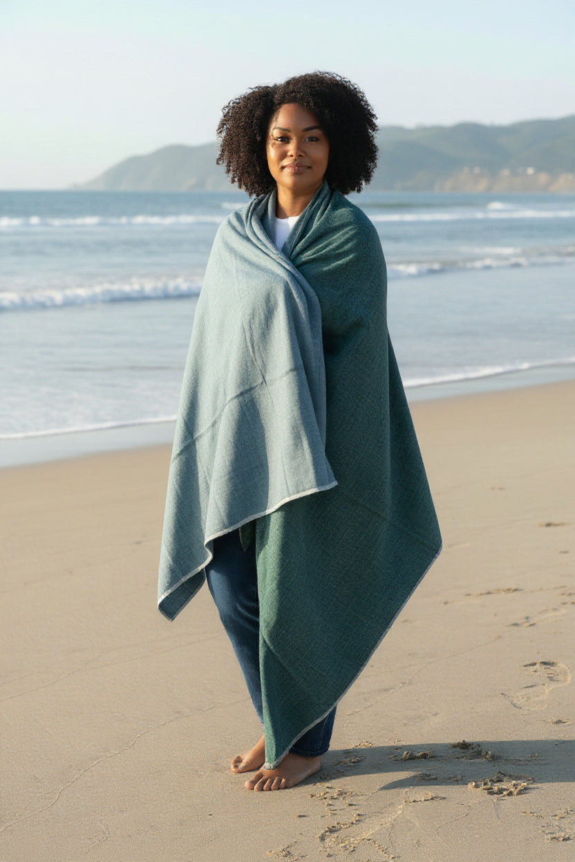 ShopYego Blankets Sacred Teal Asella Blanket-Sacred Teal