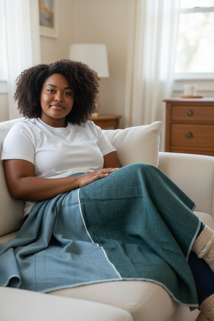 ShopYego Blankets Sacred Teal Asella Blanket-Sacred Teal