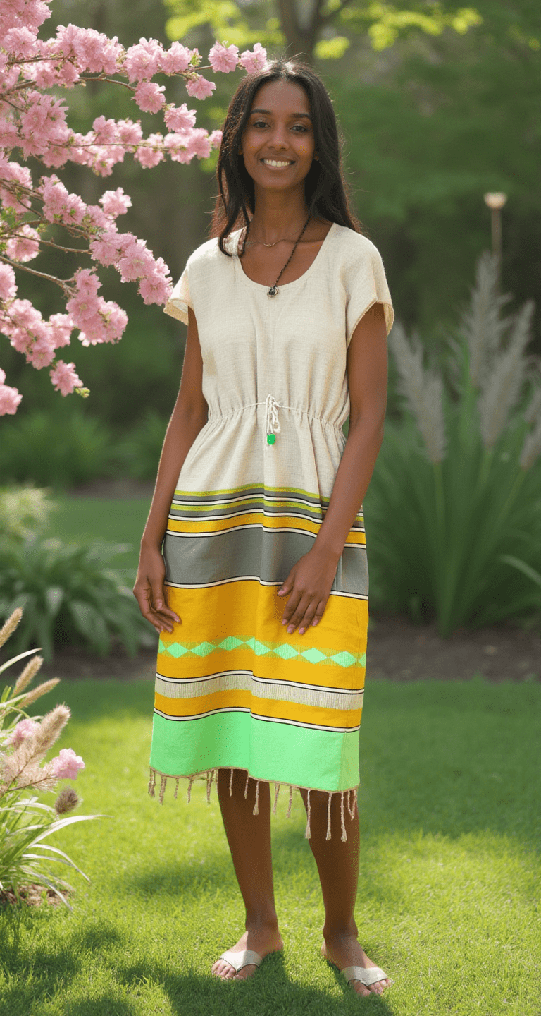 ShopYego Dress Chartreuse & Grey Saba Dress