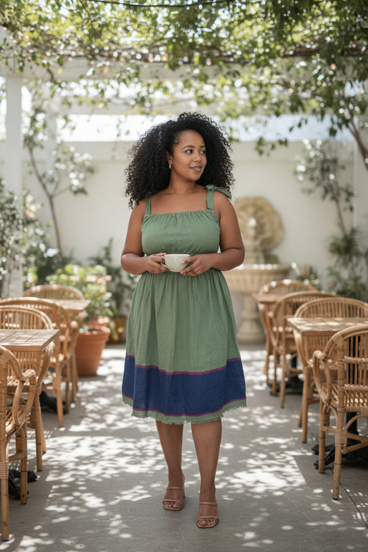 ShopYego Dress Color Gelila Dress- Sage Grove