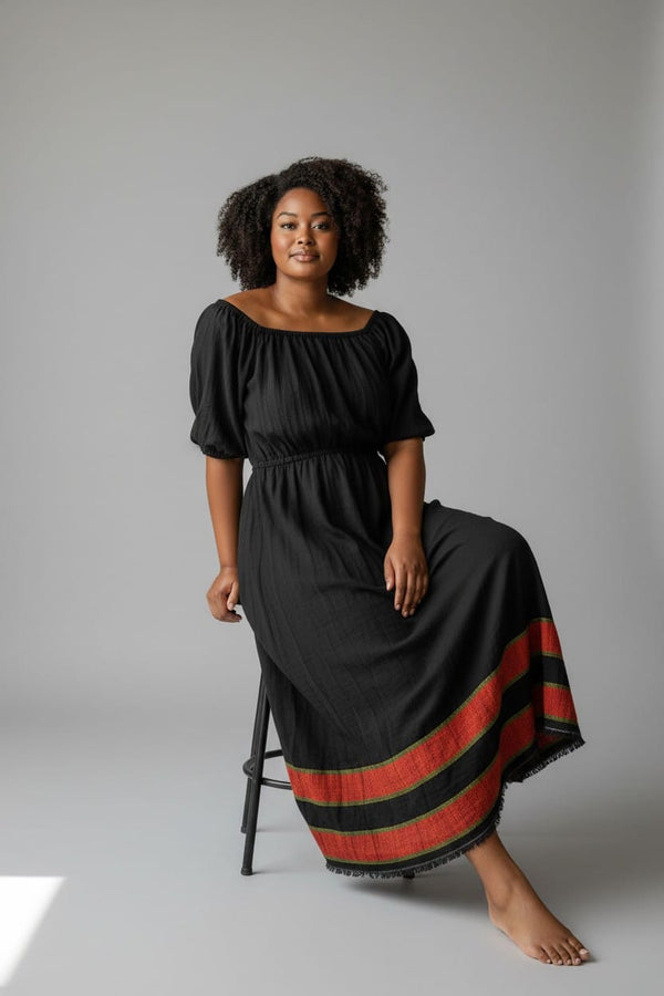 Maaza Dress - Harar Night Noir