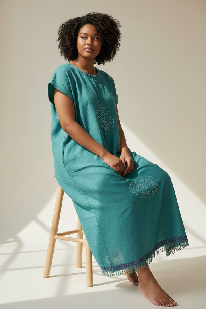 ShopYego Dress Color Mahiya Dress- Highland Turquoise
