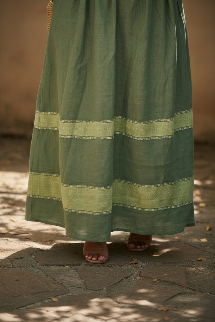 ShopYego Dress Color Rawhi Dress - Olive Glow