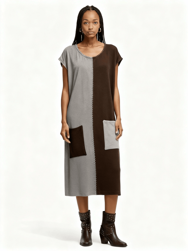 Sena Dress- Slate & Soil