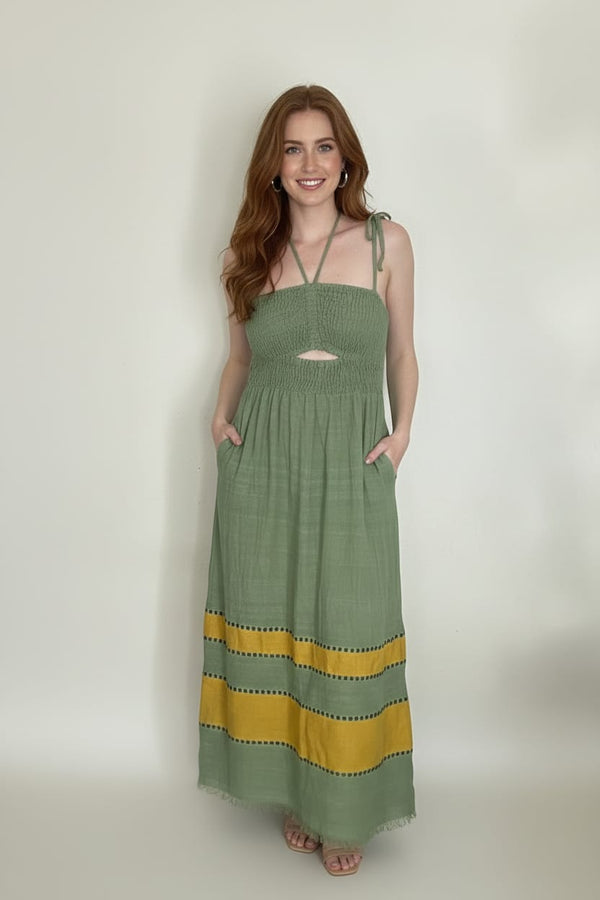 Yeshi Dress - Sage Harvest