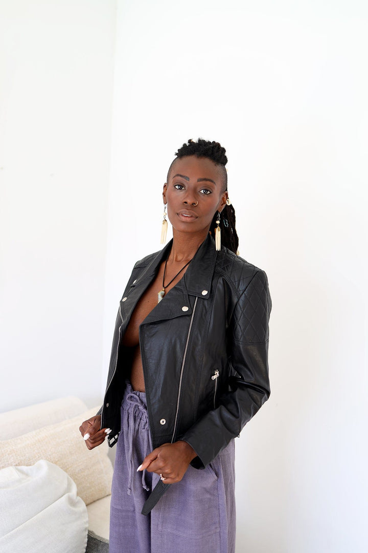 ShopYego Jackets Melat Moto Leather Jacket