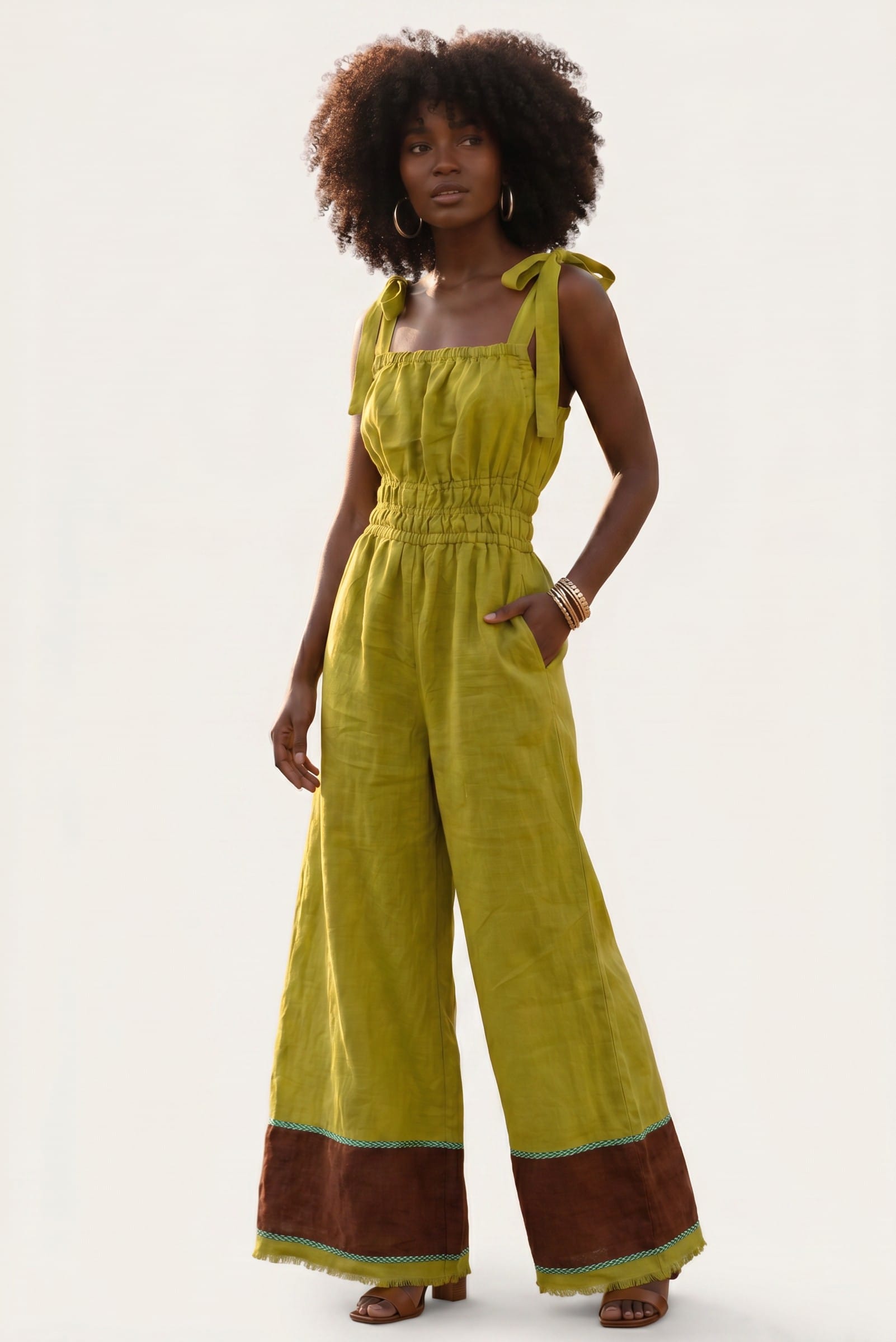 ShopYego Jumpsuits Acacia Chartreuse Sebie Jumpsuit