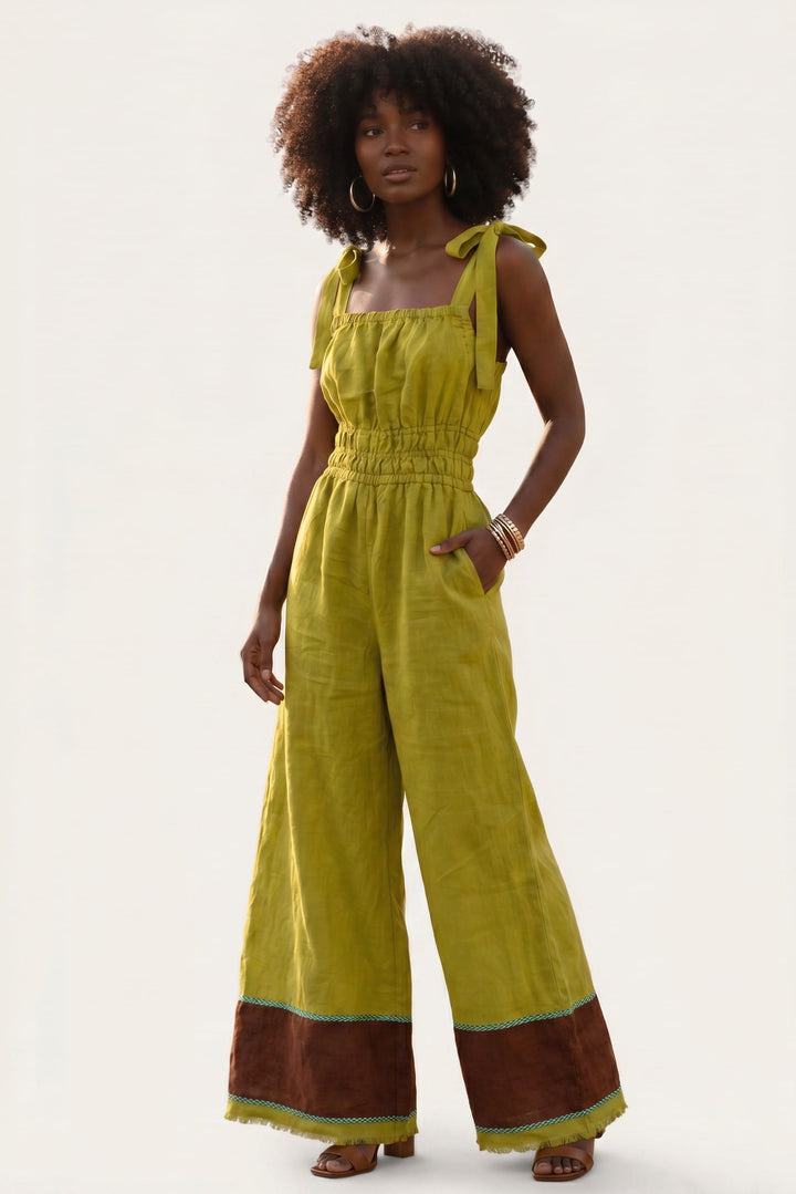 ShopYego Jumpsuits Acacia Chartreuse Sebie Jumpsuit