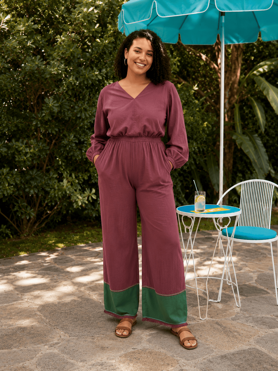 ShopYego Jumpsuits Berry Kiss Mahlet Jumpsuit- Berry Kiss