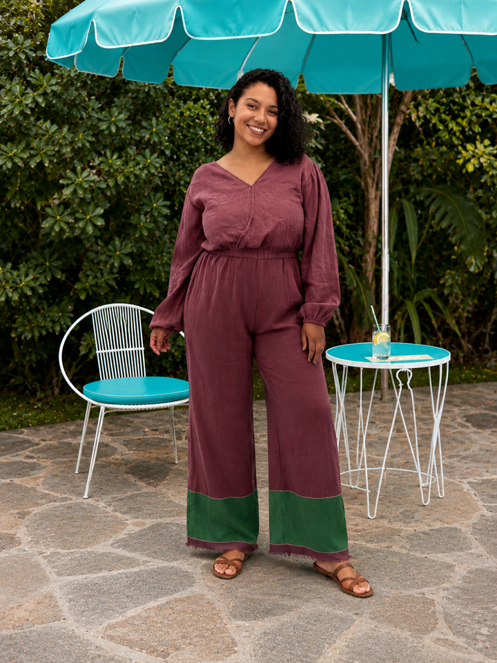 ShopYego Jumpsuits Berry Kiss Mahlet Jumpsuit- Berry Kiss