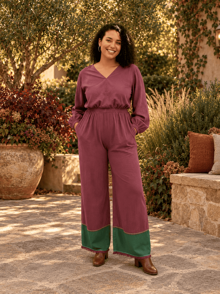 ShopYego Jumpsuits Berry Kiss Mahlet Jumpsuit- Berry Kiss