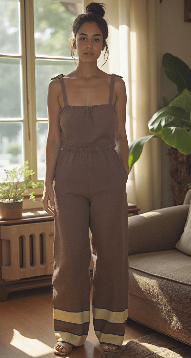 ShopYego Jumpsuits Brown Sebie Jumpsuit