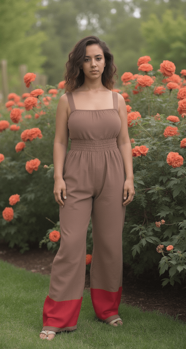 ShopYego Jumpsuits Chocolate Brown Blen Jumpsuit