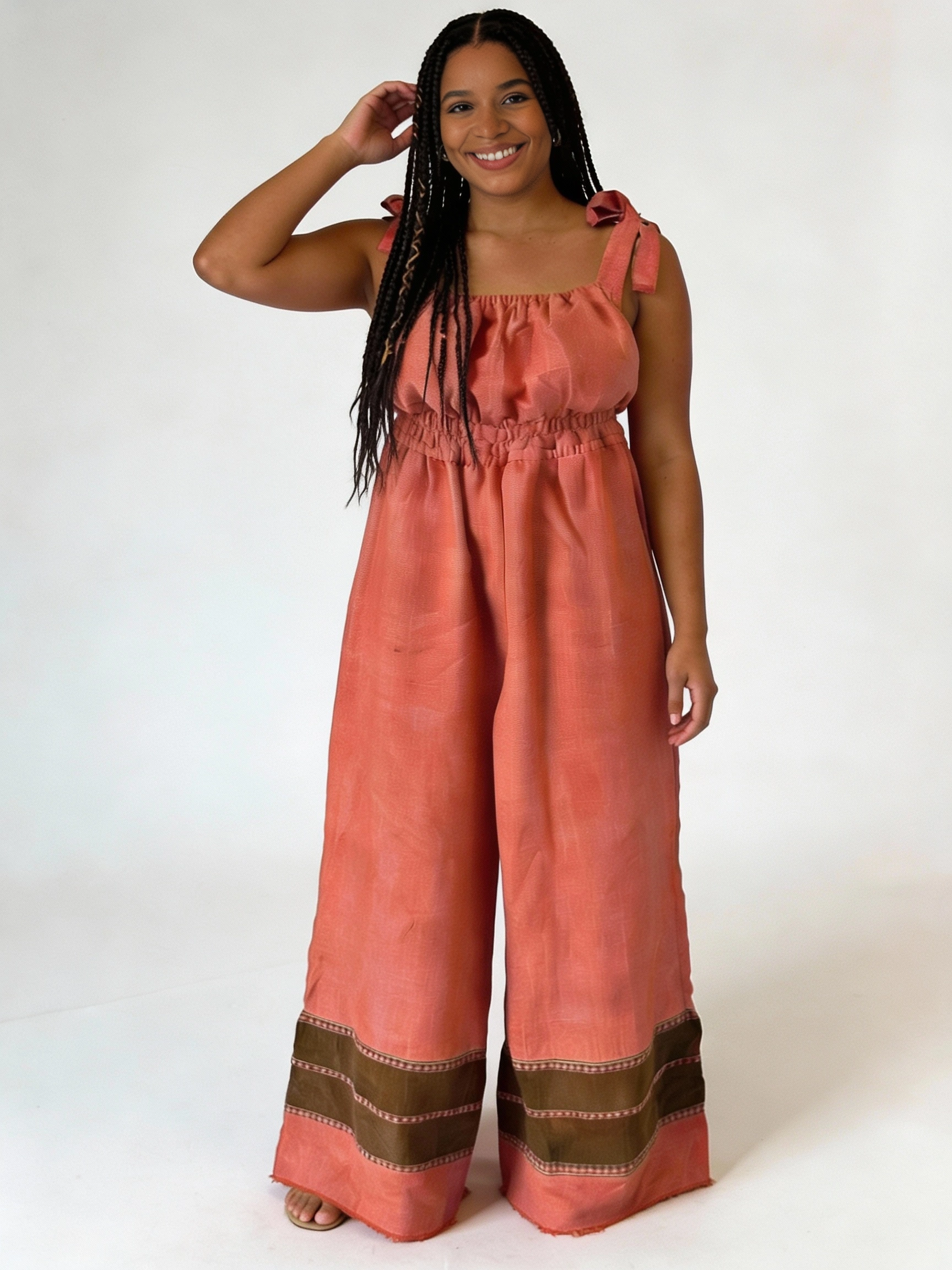 ShopYego Jumpsuits Earthen Rouge Sebie Jumpsuit- Earthen Rouge